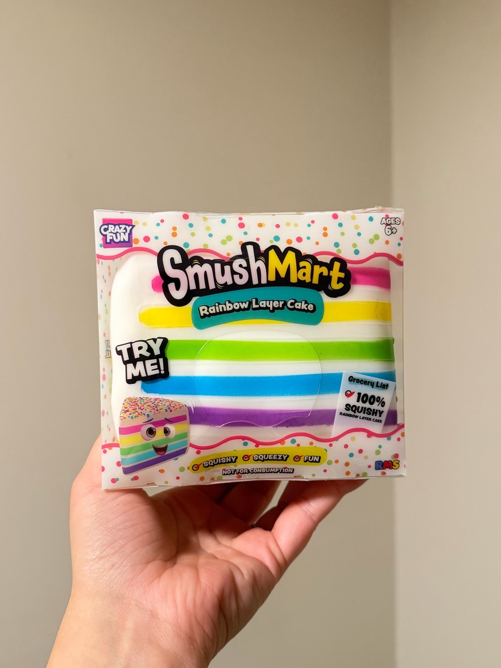 RMS Smushmart Rainbow Layer Cake Squishy!